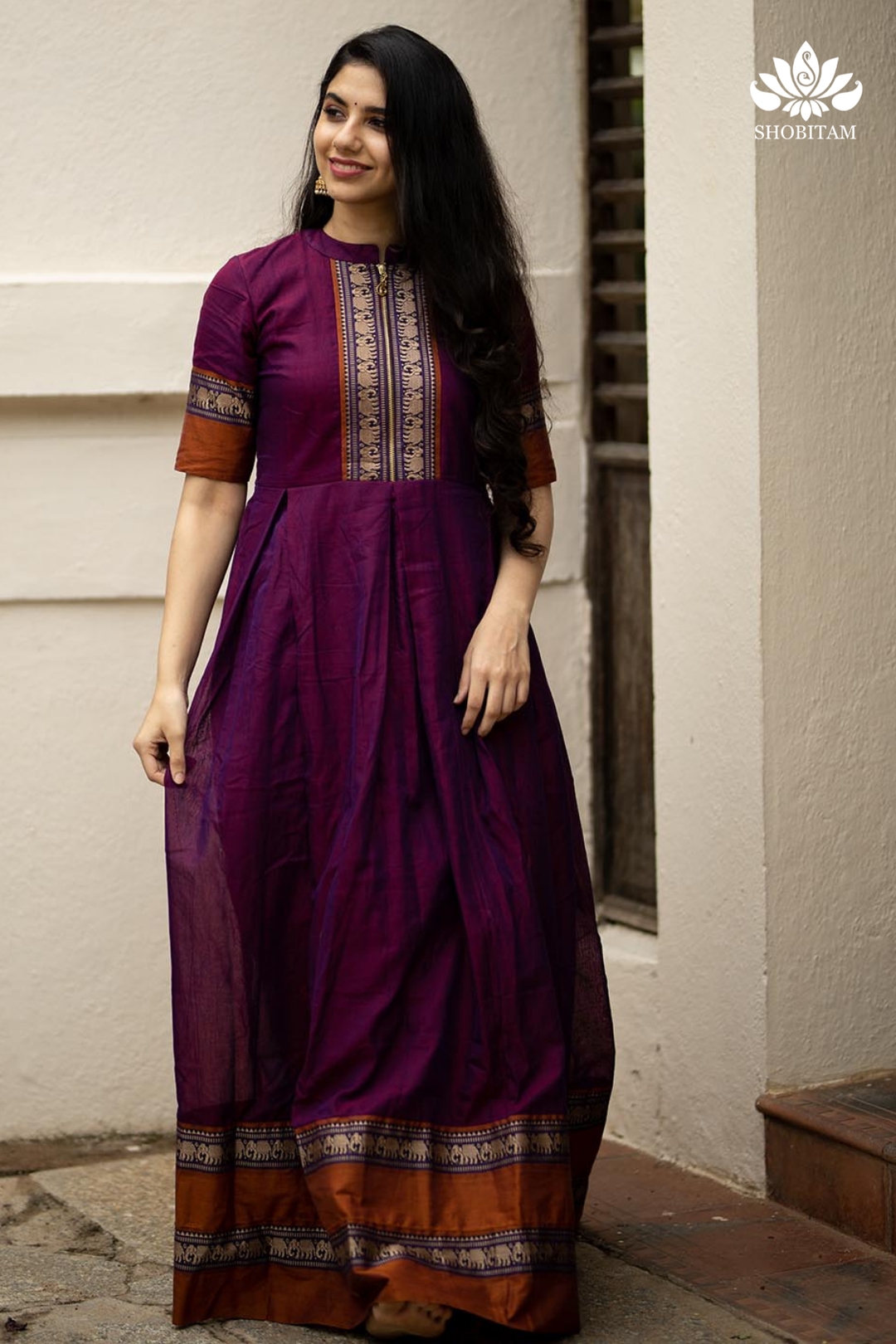 Nilambari Magenta | Shobitam Custom Gowns and Readymades