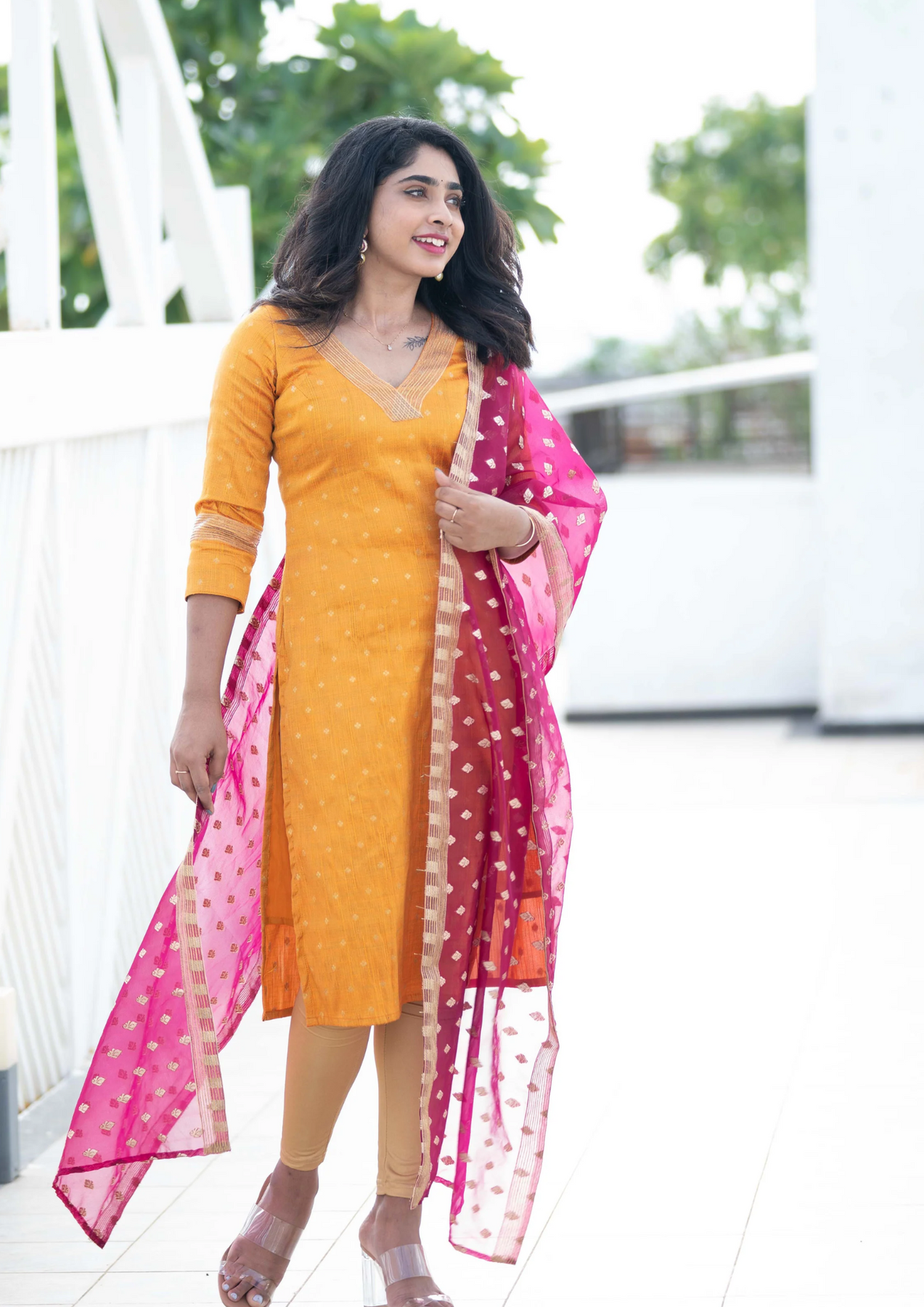 Jaipur Kurti Kurta Set  Buy Jaipur Kurti Women Yellow Kurta With Pants And  Chanderi Dupatta set Of 3 Online  Nykaa Fashion