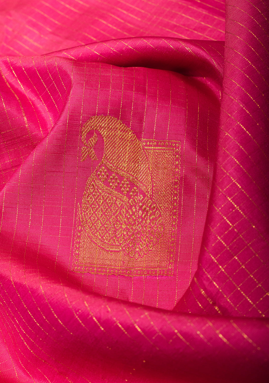 Handwork Pink Pure Silk Kanjivaram Saree with  Sequins Cutdana Mirror Work on Borders and Pallu  | SILK MARK CERTIFIED