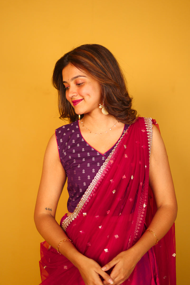 Vandana Violet & Magenta 3 Piece Set | Made To Order