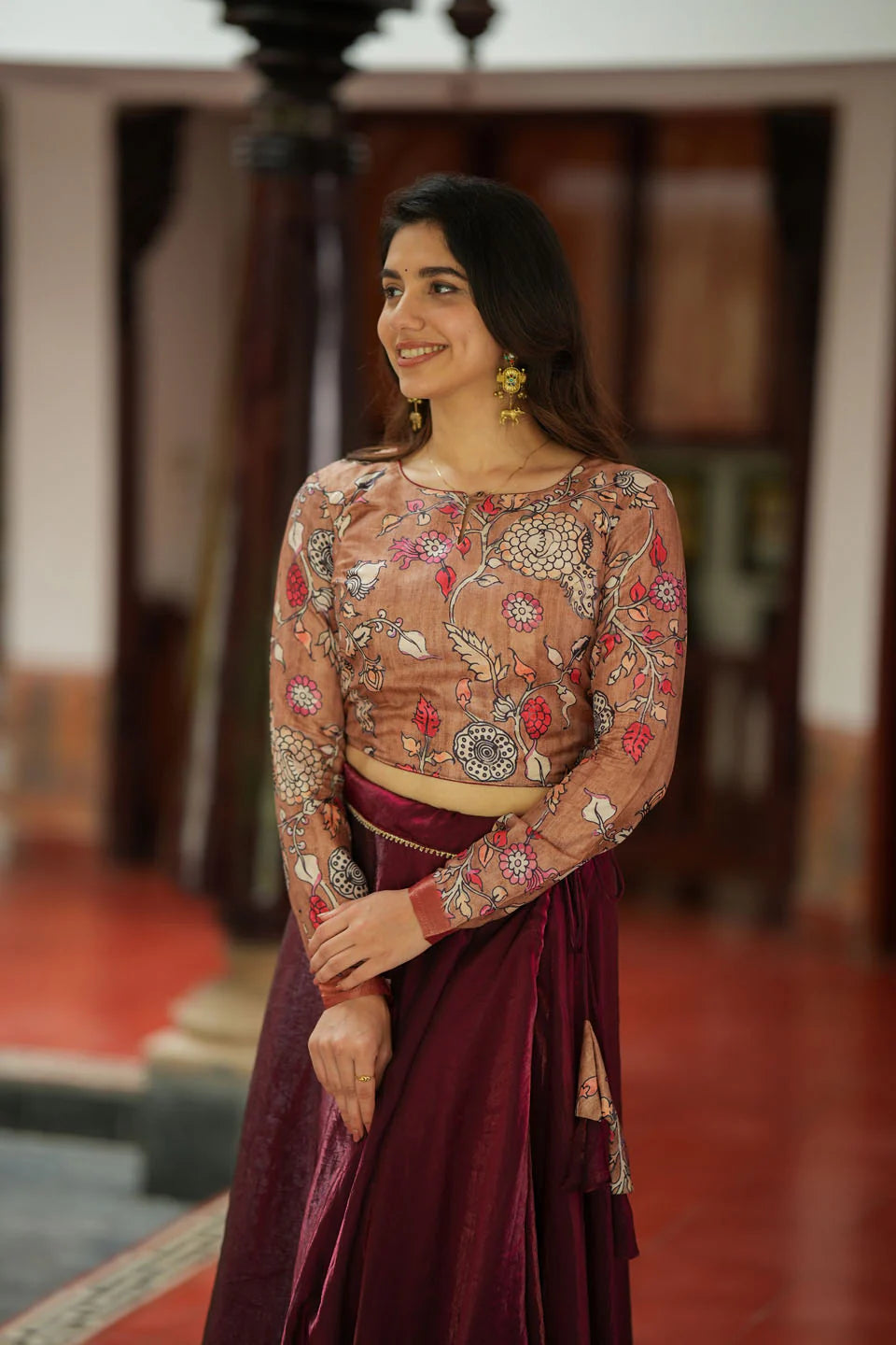 Shivani Croptop Skirt Set | Made To Order