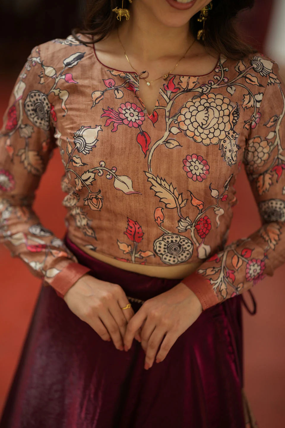 Shivani Croptop Skirt Set | Made To Order