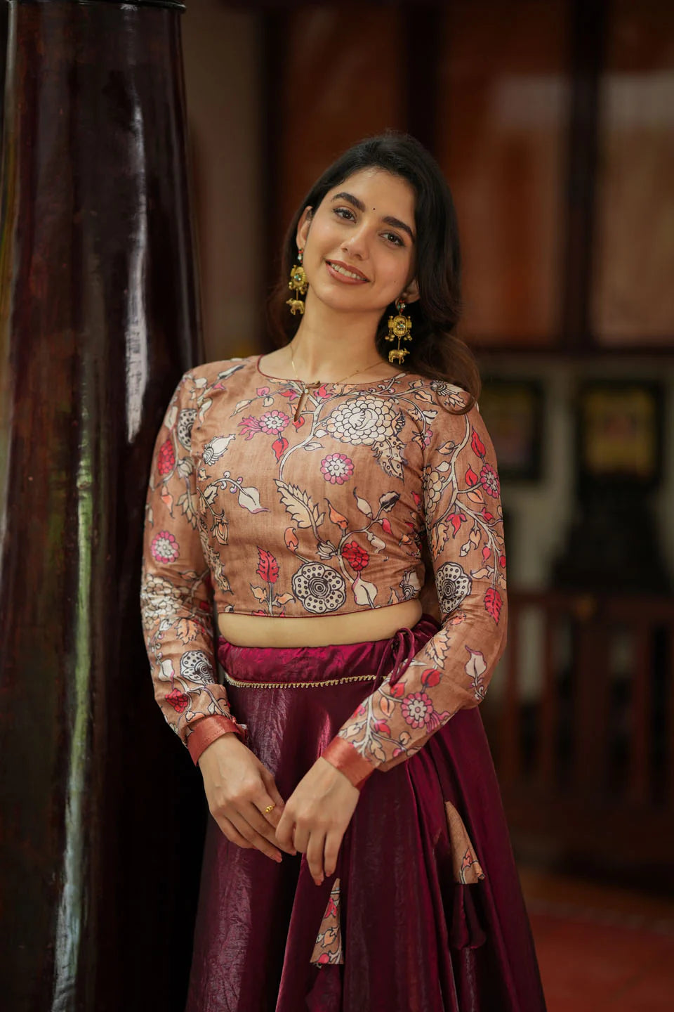Shivani Croptop Skirt Set | Made To Order