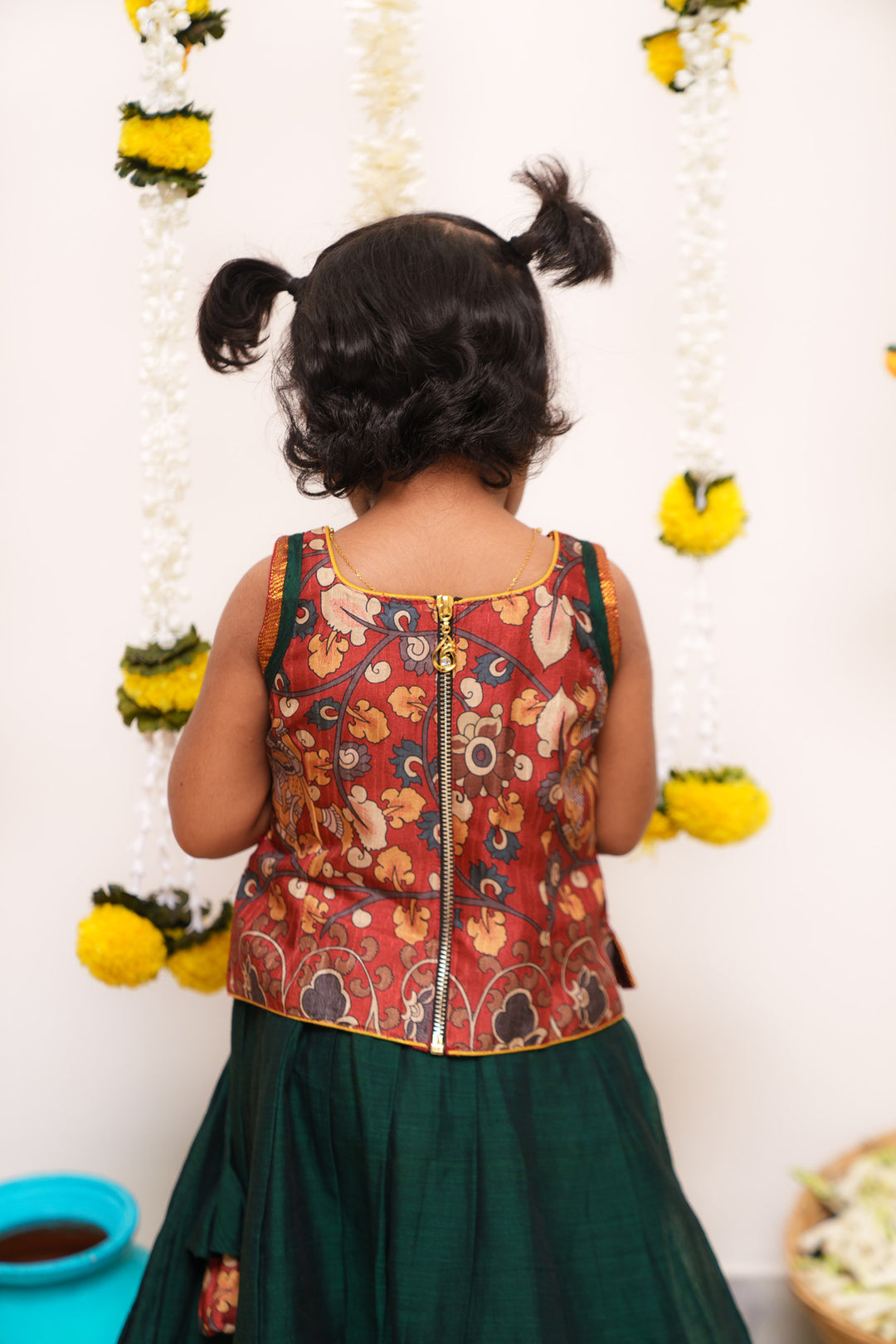 Prathana Maroon & Green Mini | Made To Order