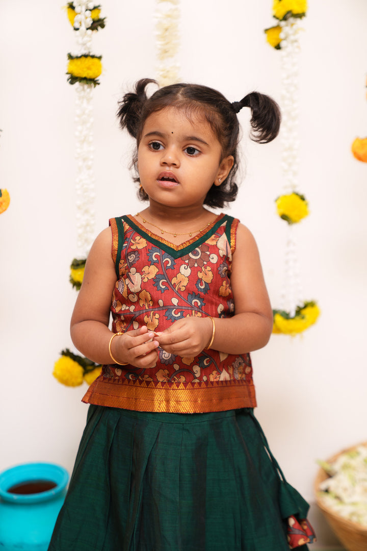 Prathana Maroon & Green Mini | Made To Order