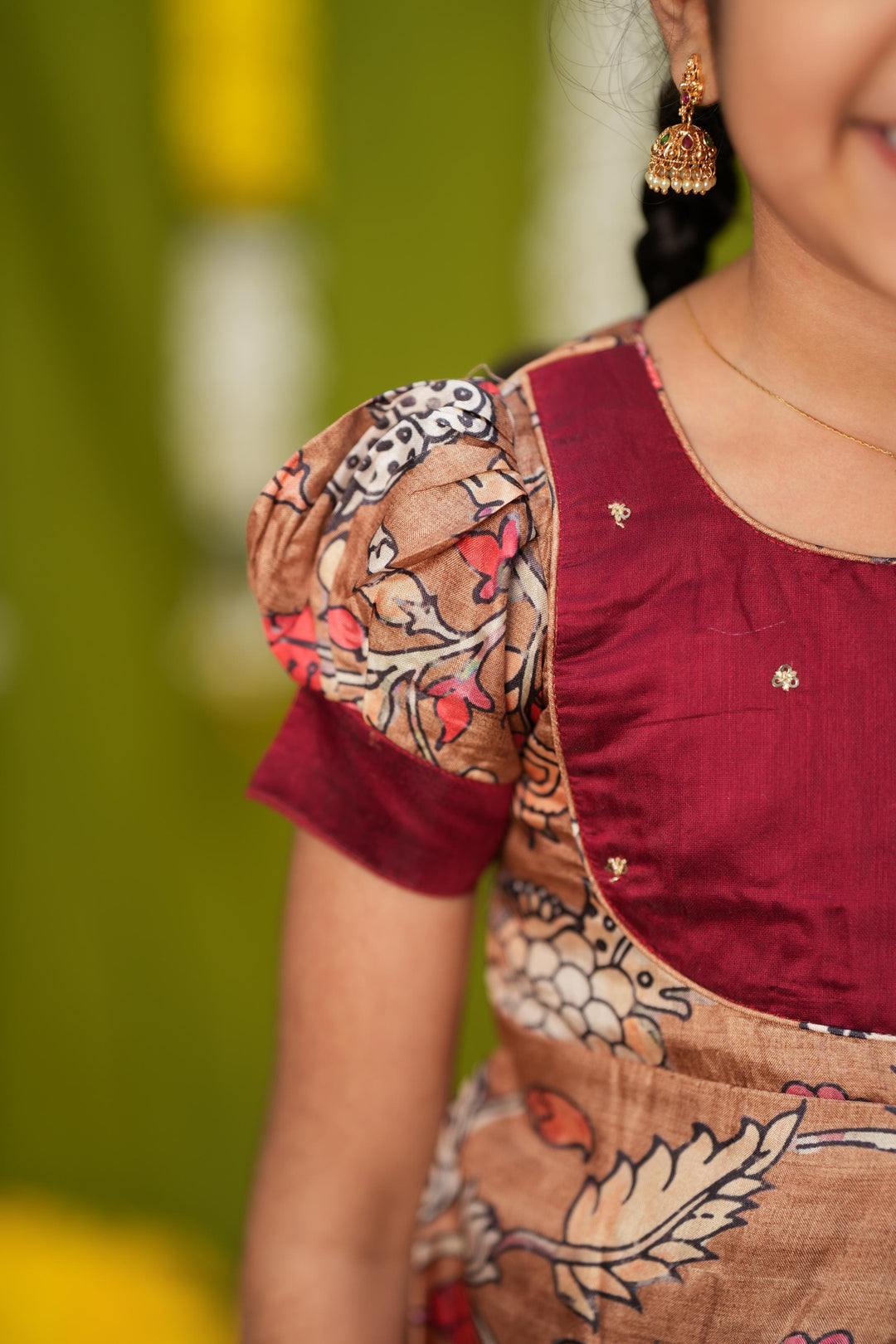 Darshini Red Peplum Top & Skirt Mini | Made To Order