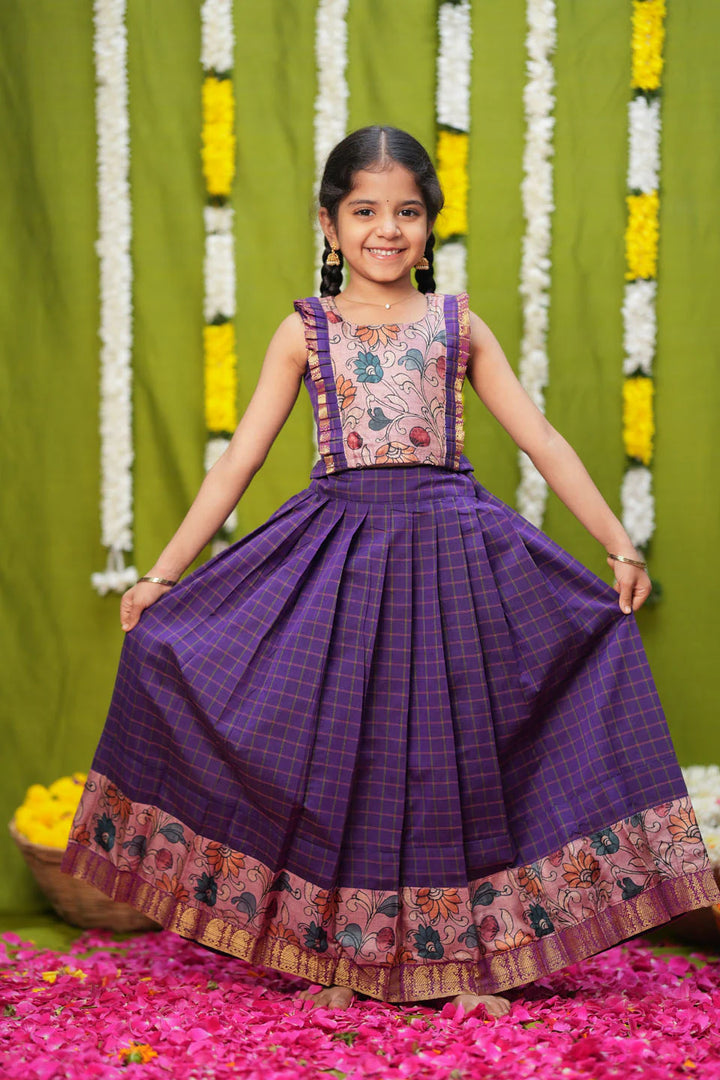 Akshara Purple Lehenga Mini | Made To Order