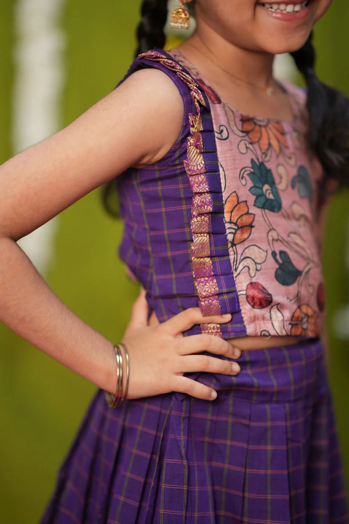 Akshara Purple Lehenga Mini | Made To Order