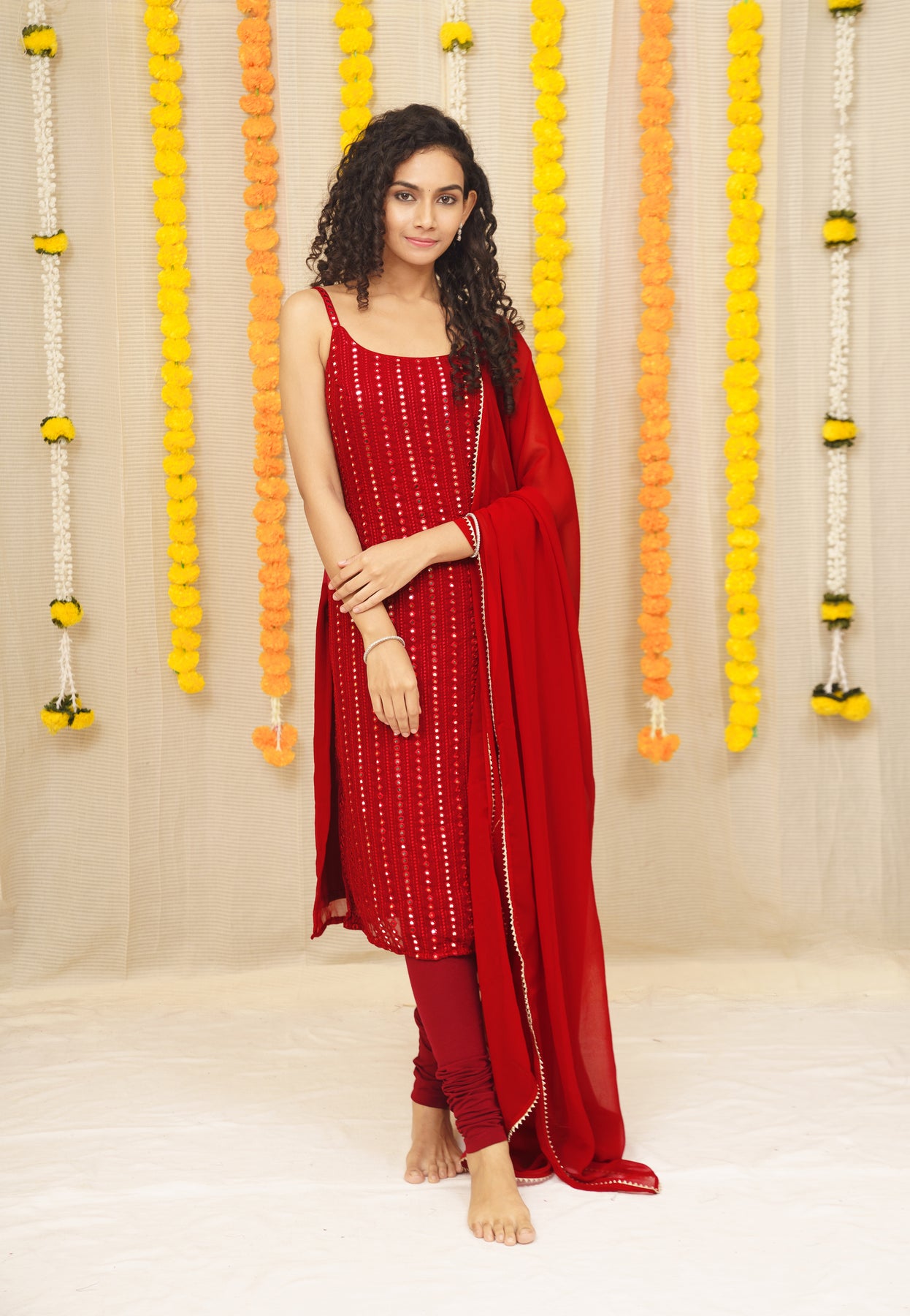 Tussar Silk Ladies Red Kurti Pant Set, Dryclean, 400 at Rs 1349/piece in  Surat