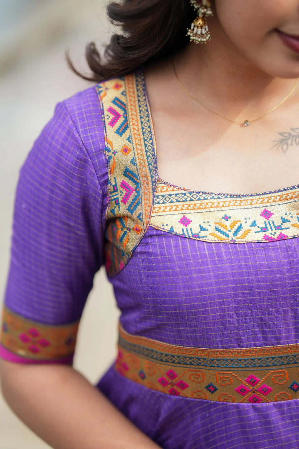 Vaishali Violet maxi Dress | Made To Order