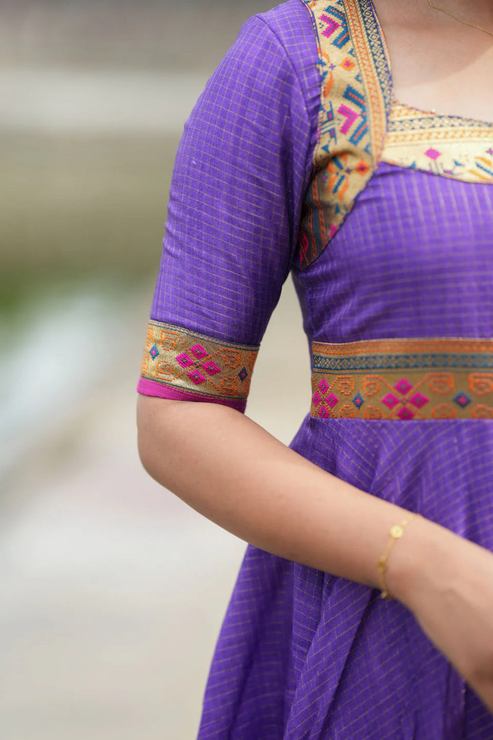 Vaishali Violet maxi Dress | Made To Order
