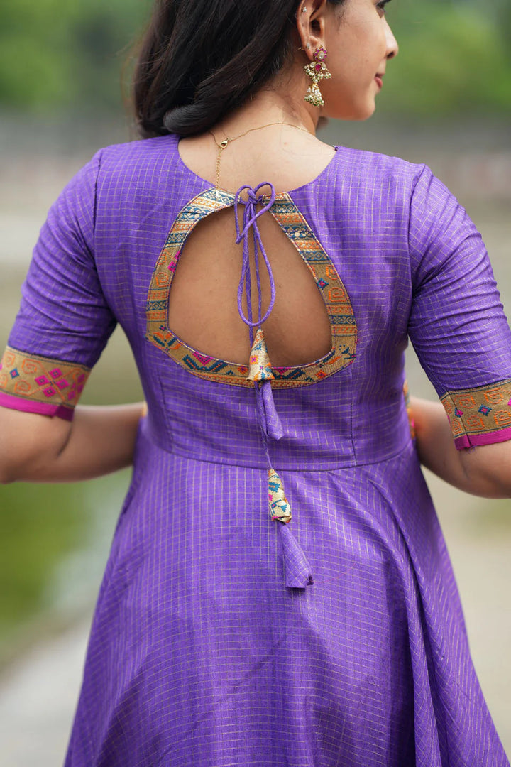 Vaishali Violet maxi Dress | Made To Order
