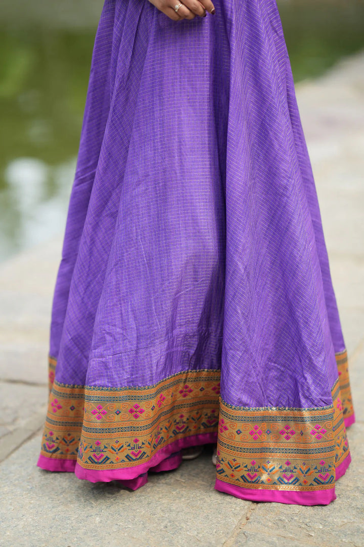 Vaishali Violet maxi Dress | Made To Order