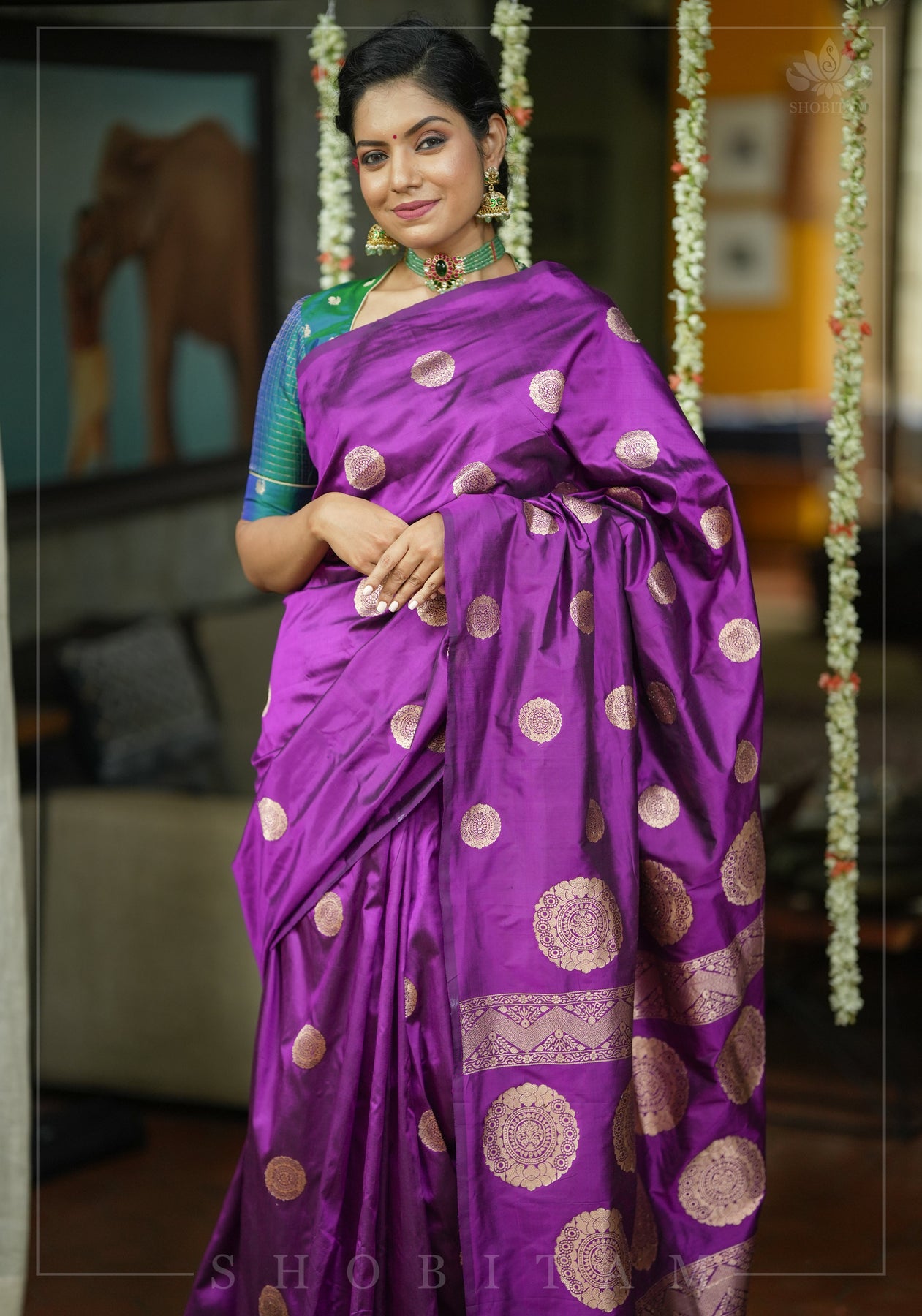 Borderless | Multi Colour Checks | Handwoven Pure Silk Kanjivaram Sare –  Panjavarnam
