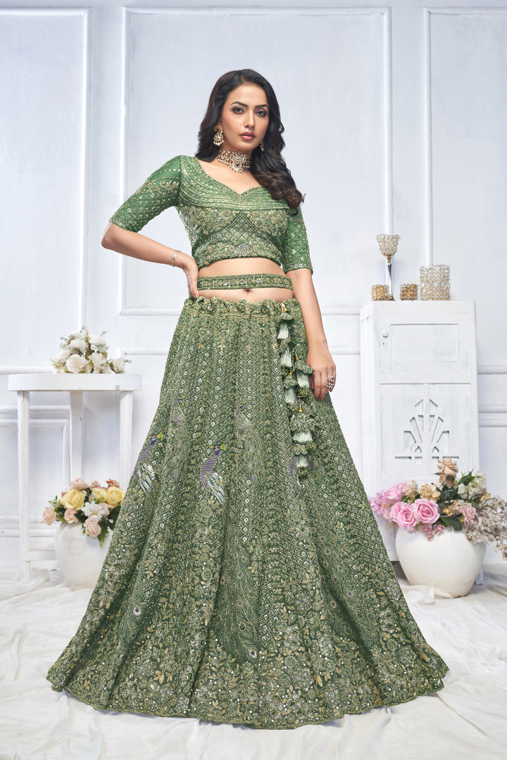 Enchanted Forest Lehenga for special Occasions