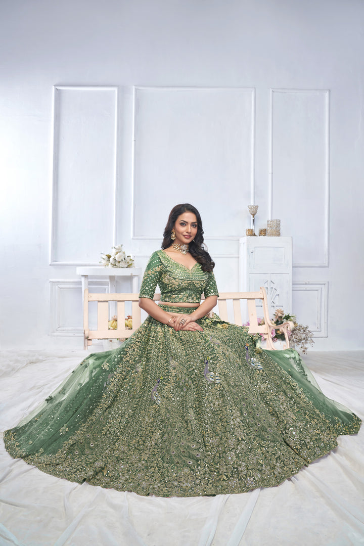Enchanted Forest Lehenga for special Occasions