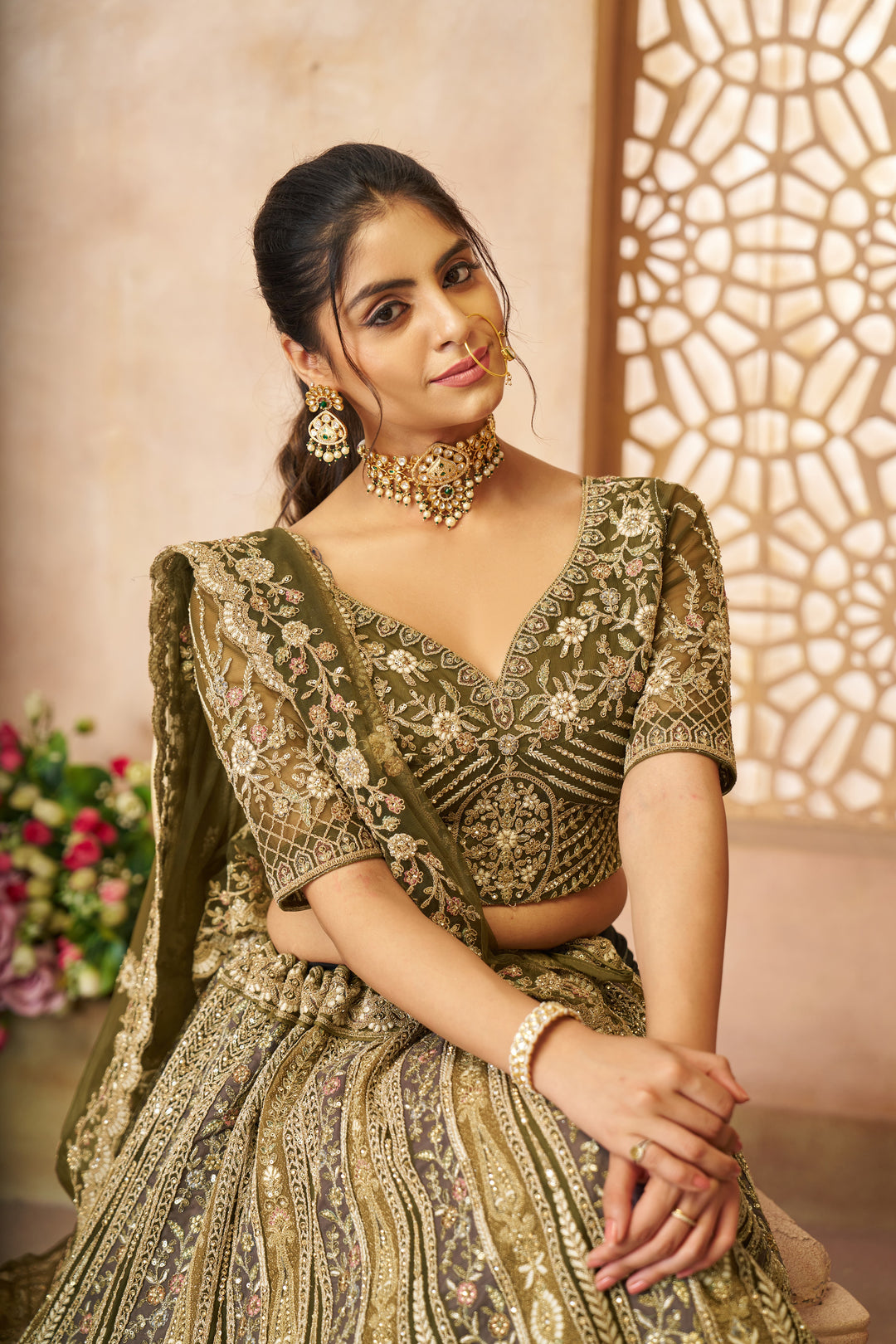 Noor-e-Mehendi Lehenga
