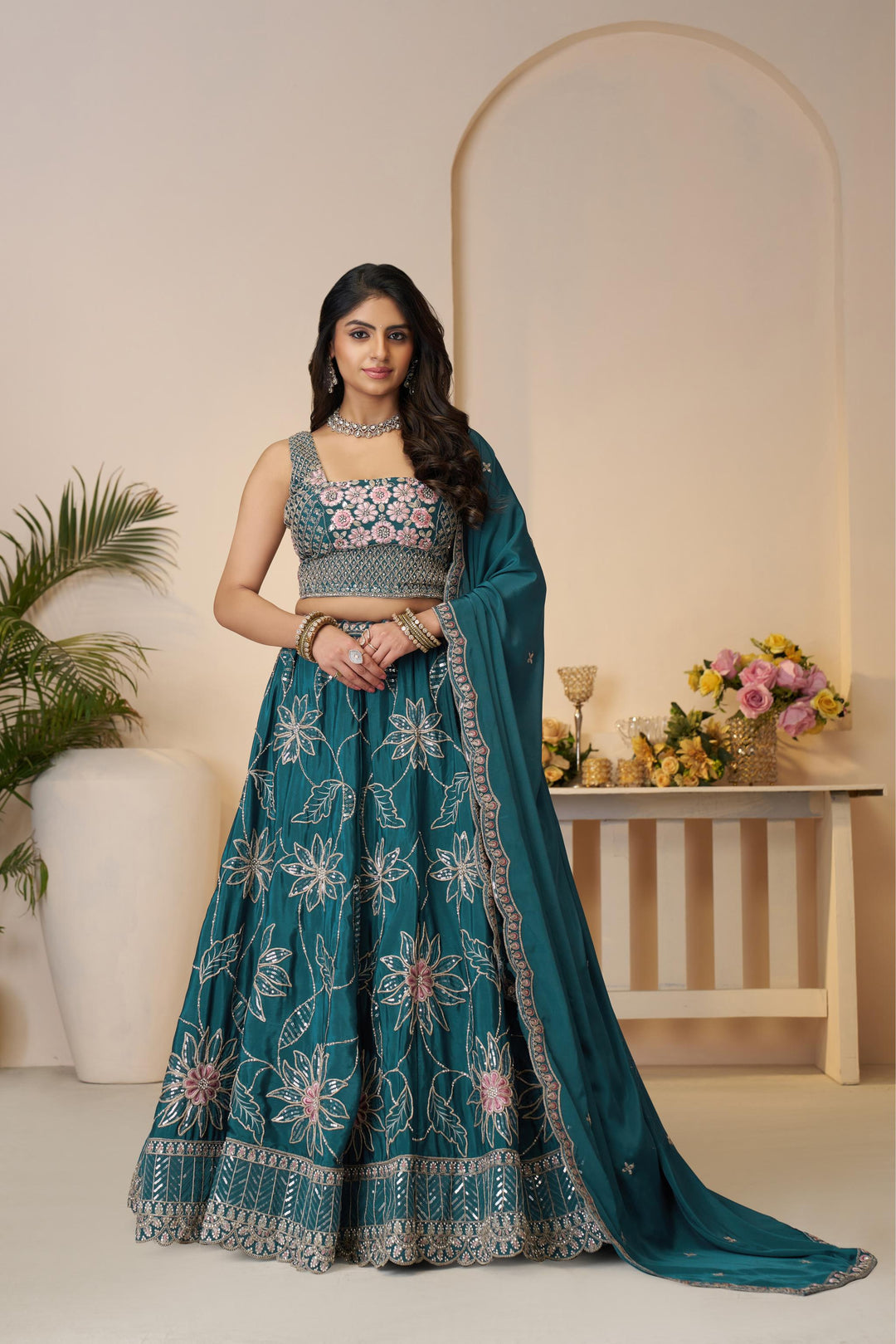 Neel Embroidered Bridesmaid Lehenga