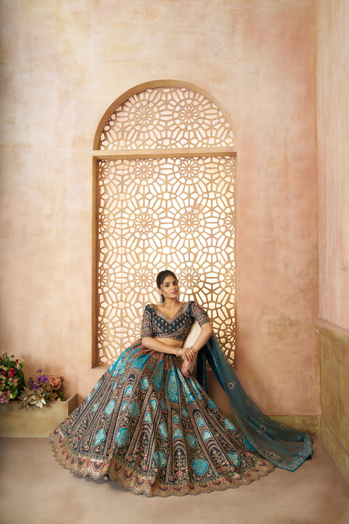 Neelkamal Barasi Silk Lehenga