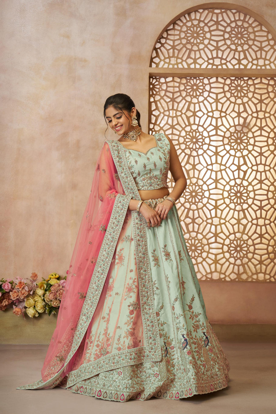 Mayura Gulnaar Zari Silk Lehenga