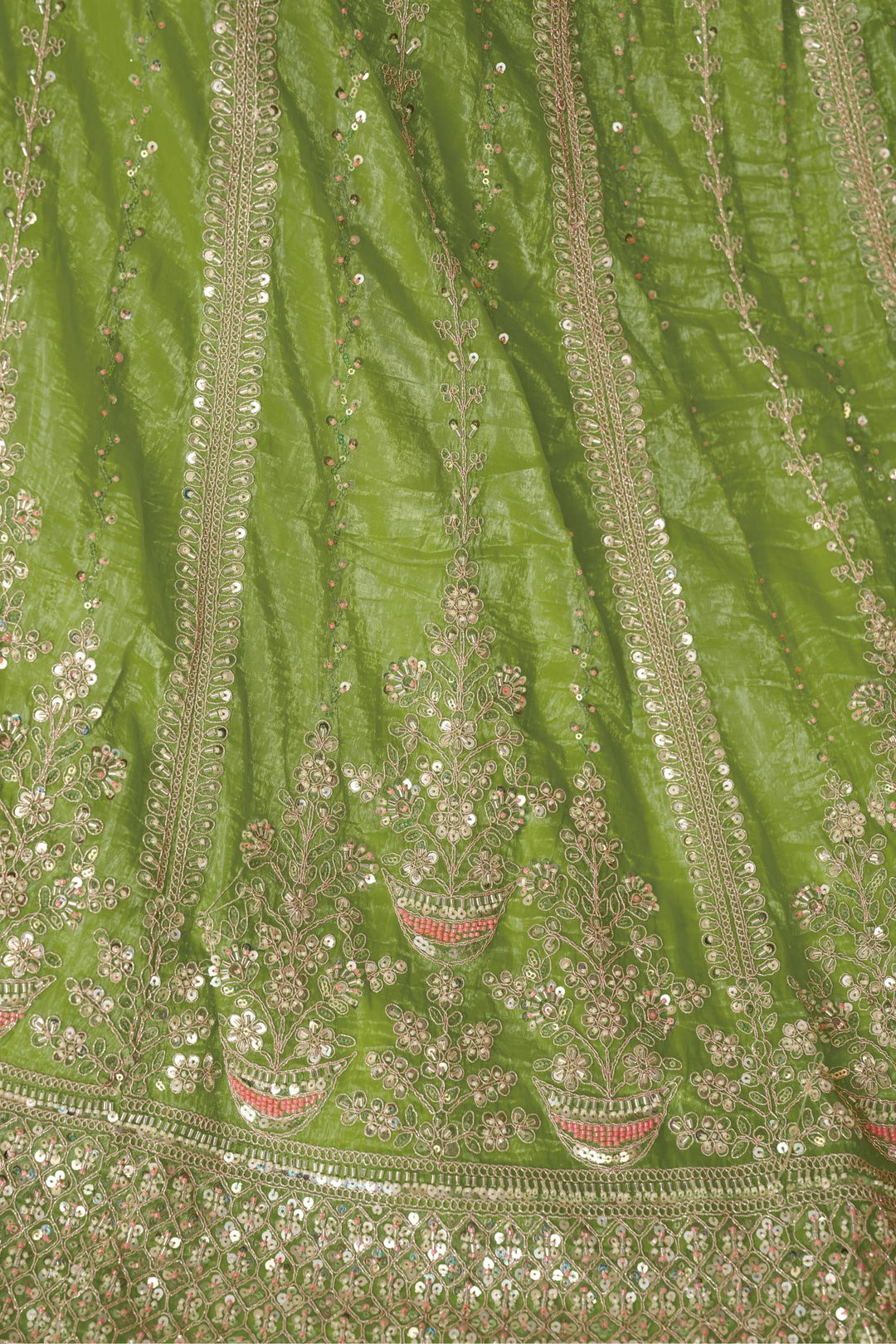 Chandni Lime Glimmer Lehenga