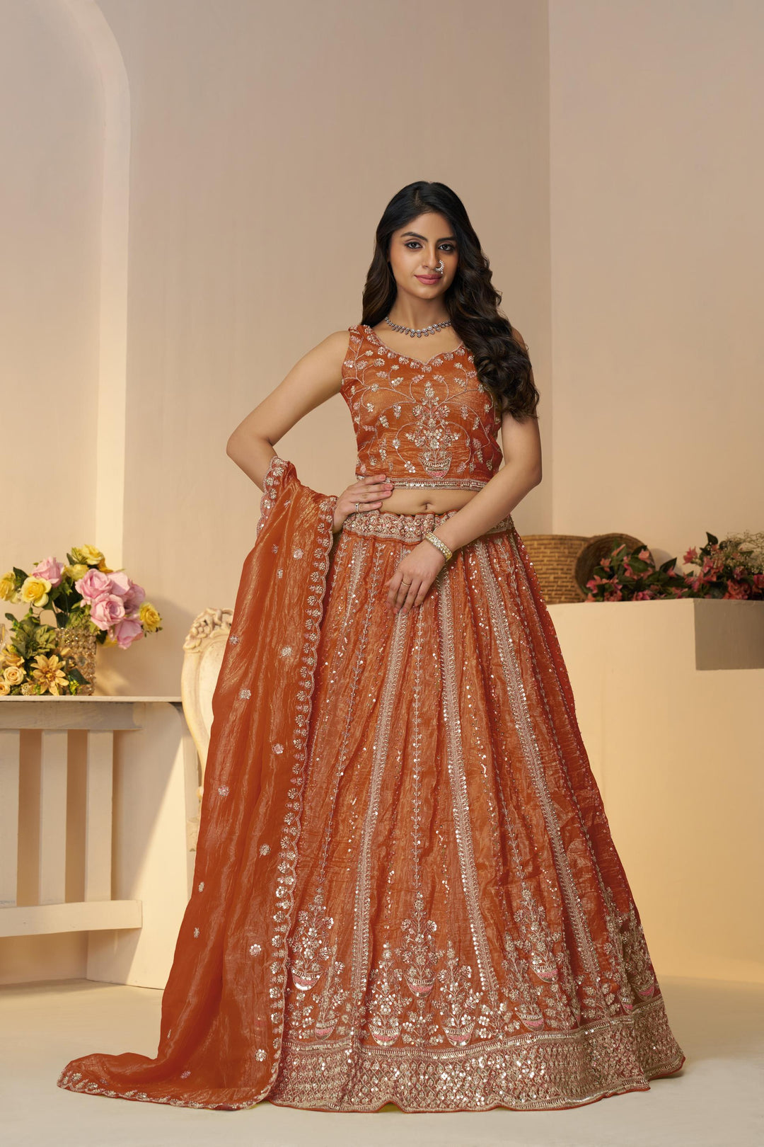 Gulnaar Harvest Shine Lehenga