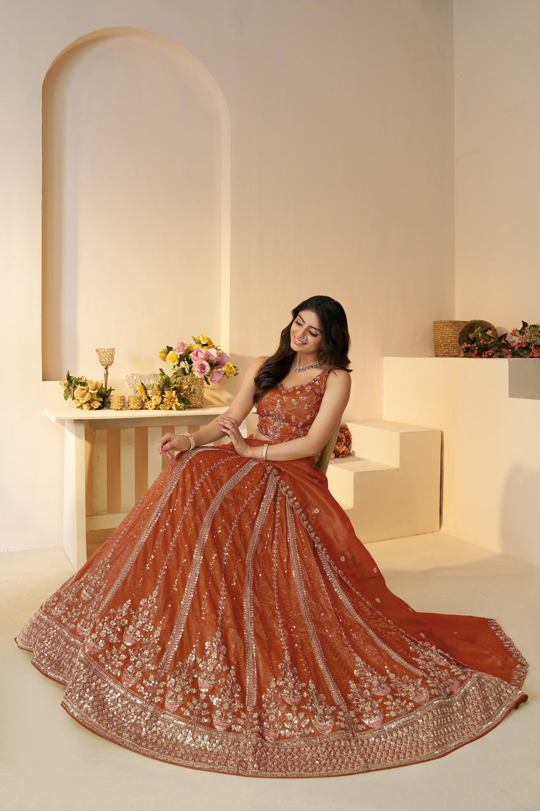 Gulnaar Harvest Shine Lehenga