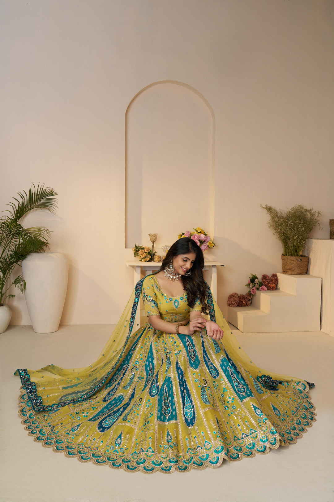 Svarna Mayur Bridal Lehenga