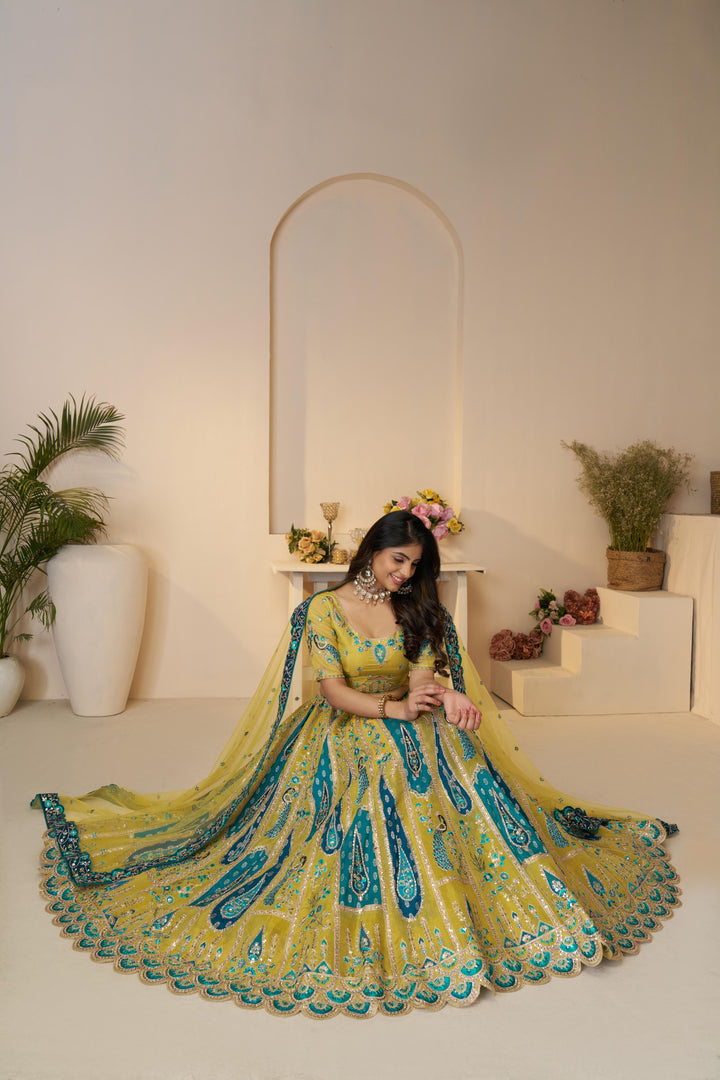 Svarna Mayur Bridal Lehenga