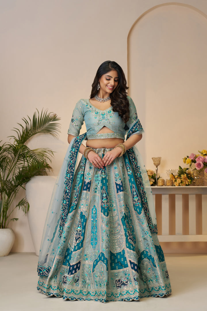 Nilakshi Royal Patchwork Lehenga