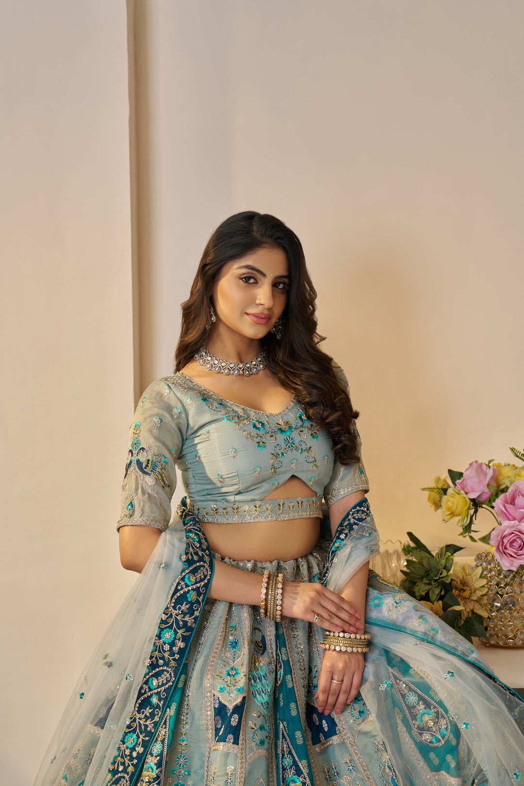 Nilakshi Royal Patchwork Lehenga