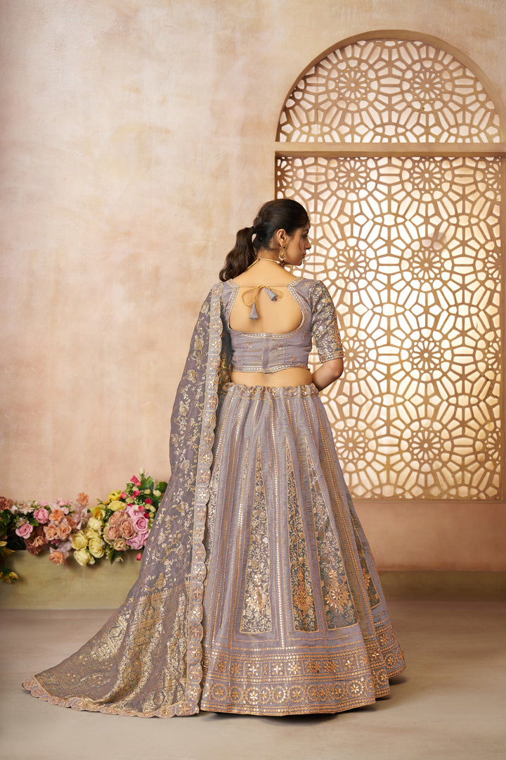Vasundhara Zari-Tissue Lehenga