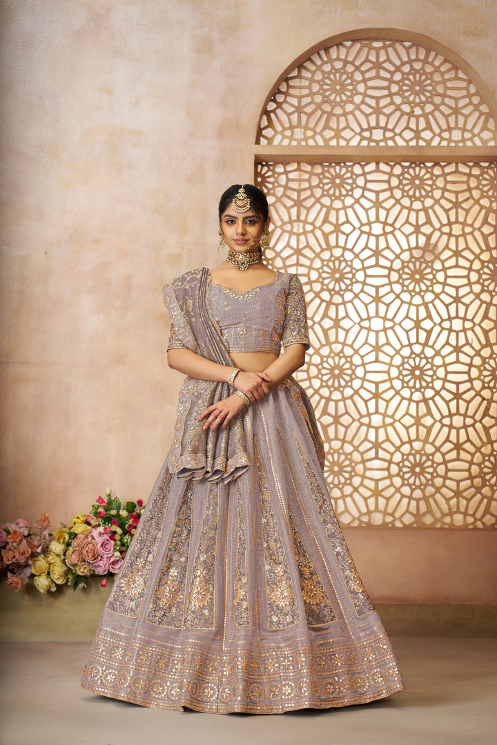 Vasundhara Zari-Tissue Lehenga