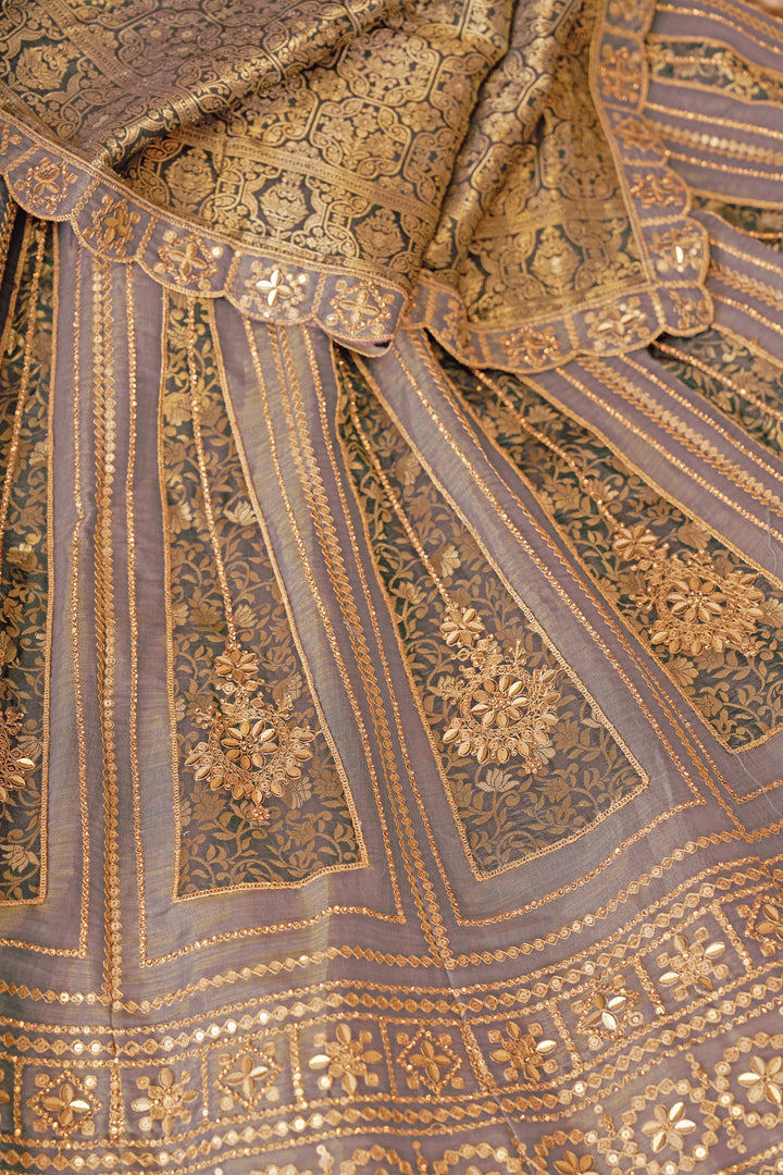 Vasundhara Zari-Tissue Lehenga