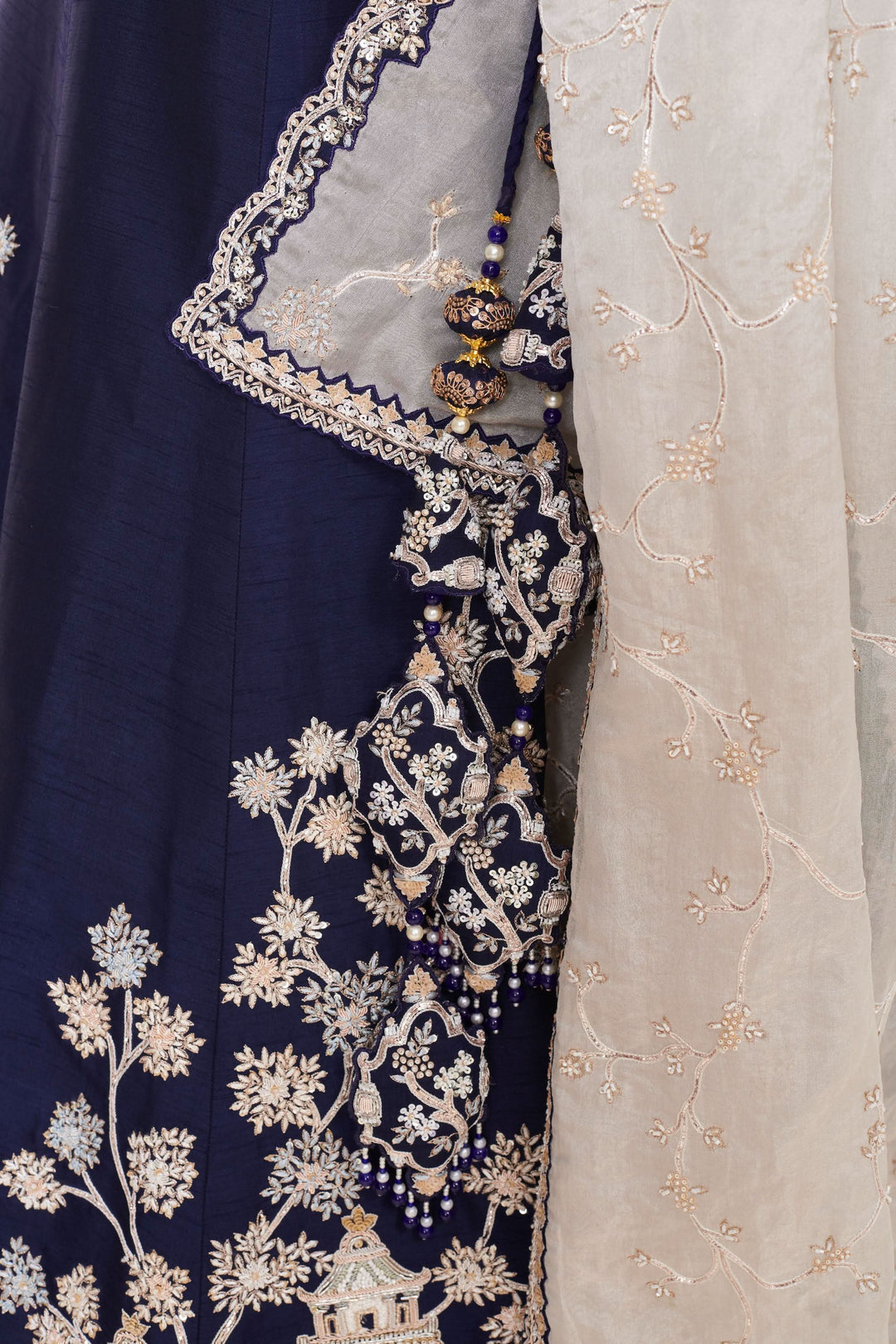 Noori Zardosi Lehenga with embroidery, Customizable, Made to Order