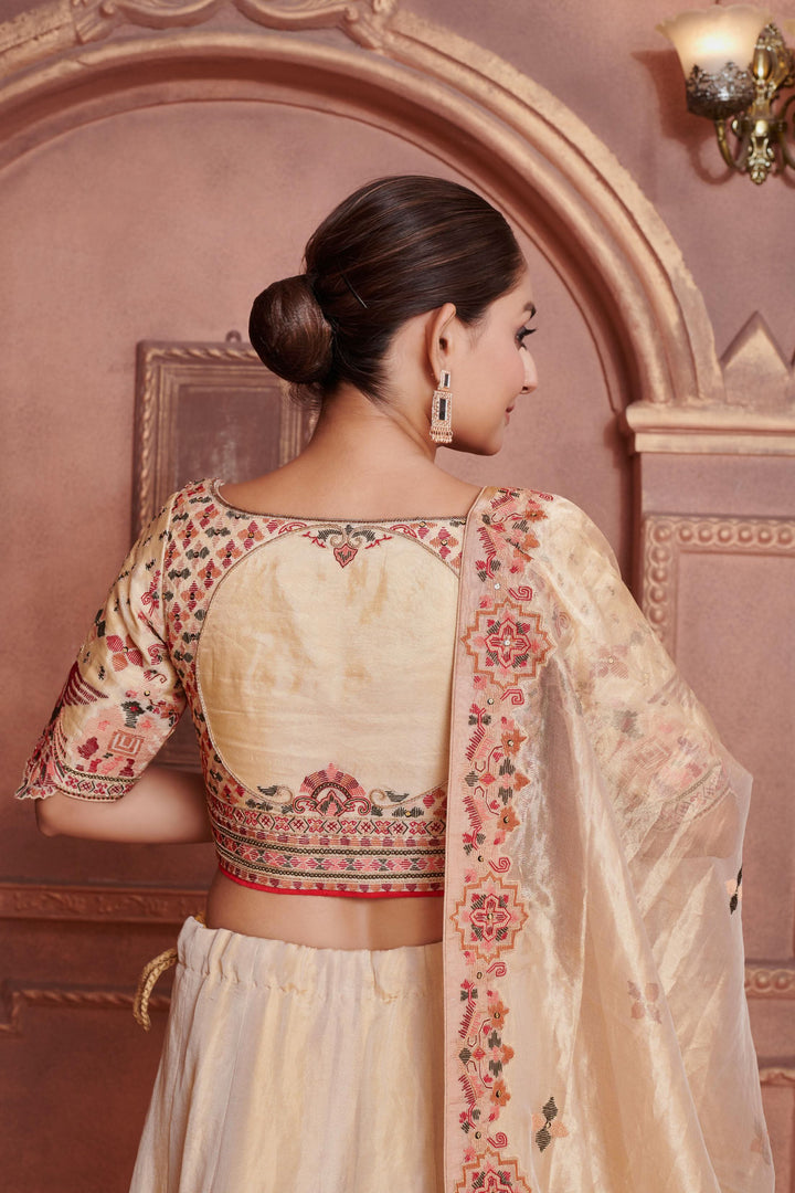 Persian Dust Lehenga with Zardosi embroidery, Customizable, Made to Order