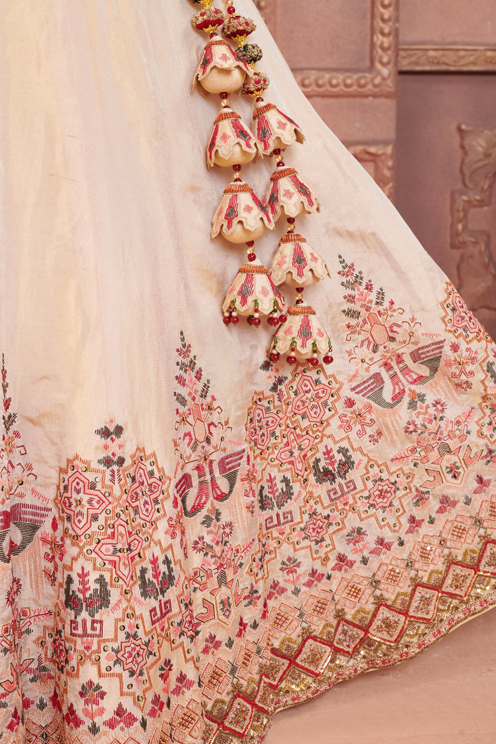 Persian Dust Lehenga with Zardosi embroidery, Customizable, Made to Order