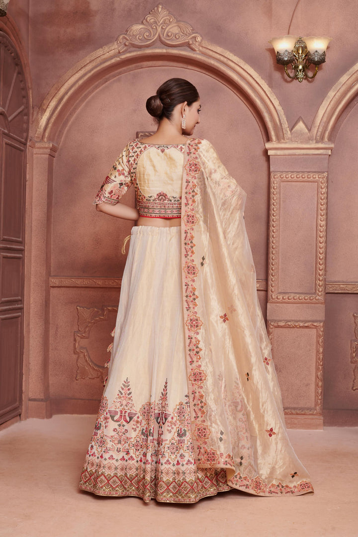 Persian Dust Lehenga with Zardosi embroidery, Customizable, Made to Order