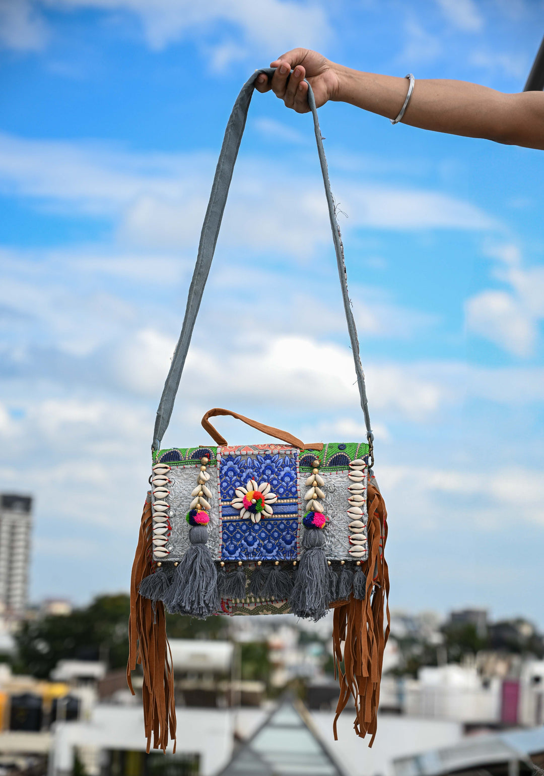 Kanchipuram Silk Sling Bags For Sarees Pure Kanchipuram Silk Saree - Main Image