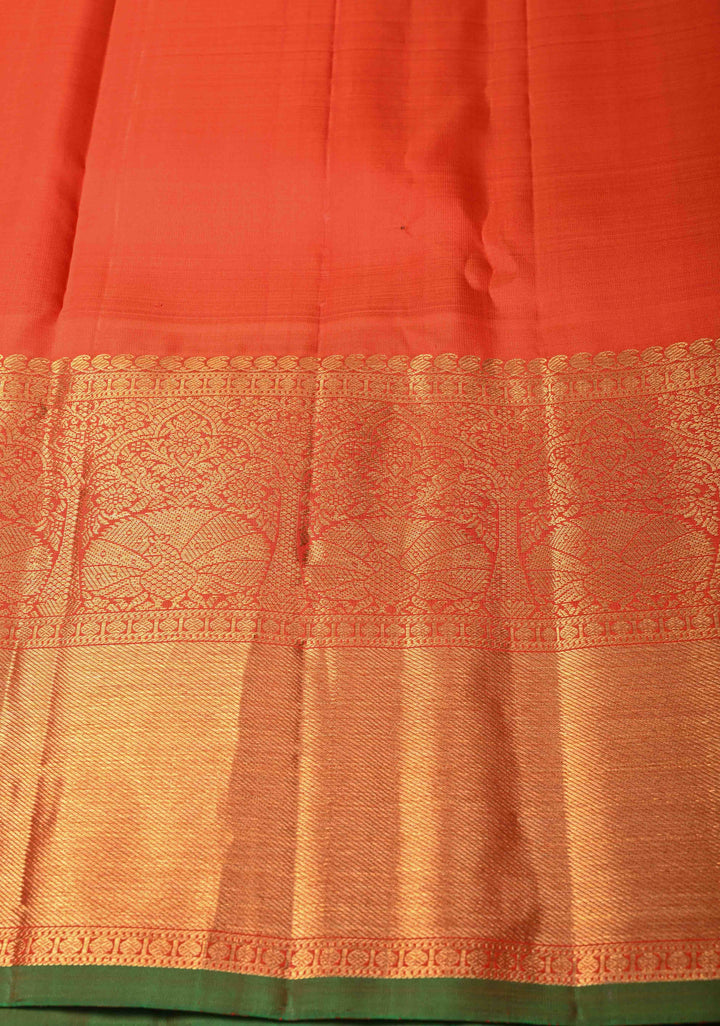 Purple Dual tone Gadwal Pure Silk Saree with Meenakari Buttas and Contrast Zari Border | SILK MARK CERTIFIED