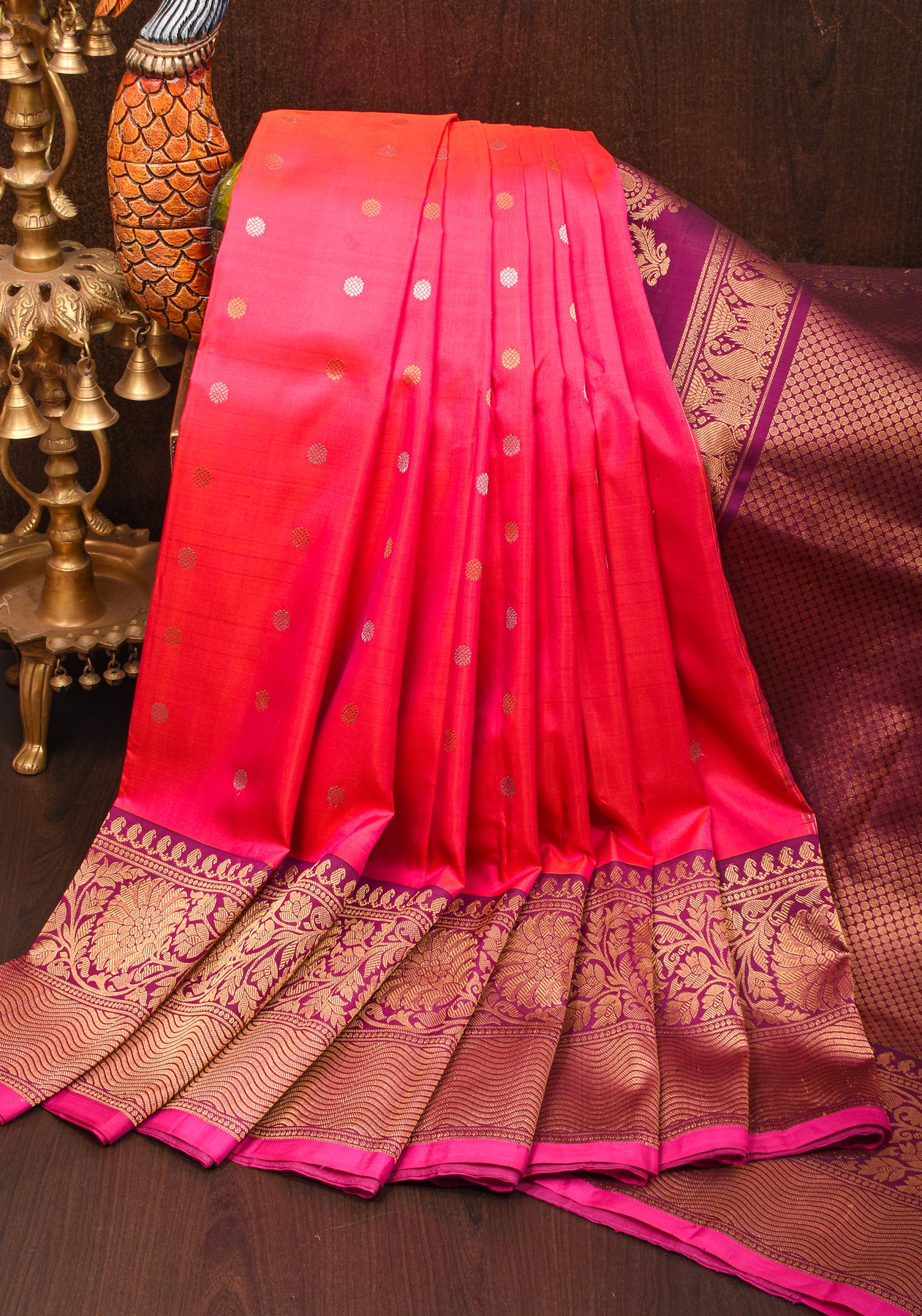 Woven Art Silk Saree in Pink : SPFA11778