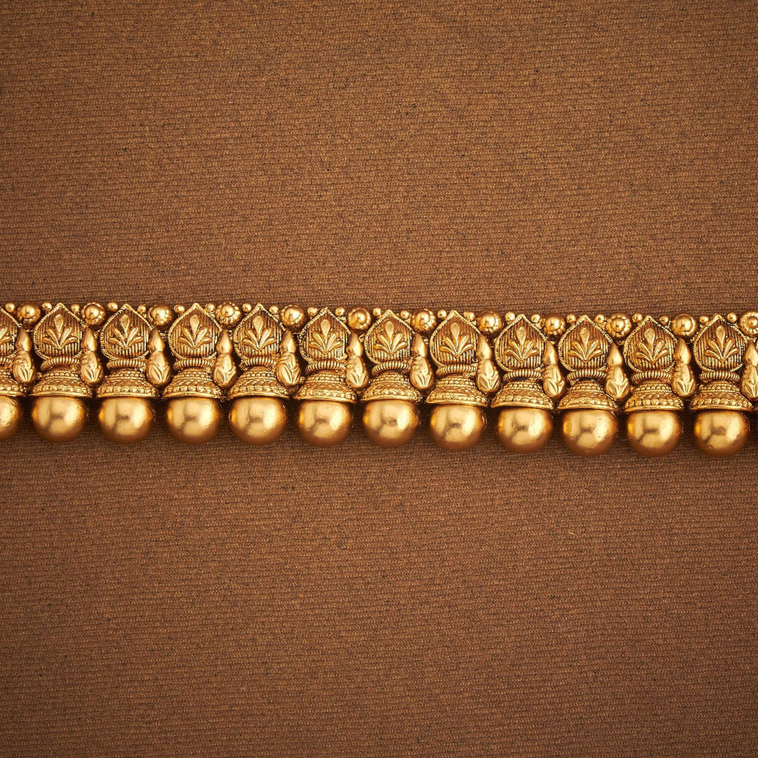 Antique Gold Finish Hip Chain with Ball Detailing