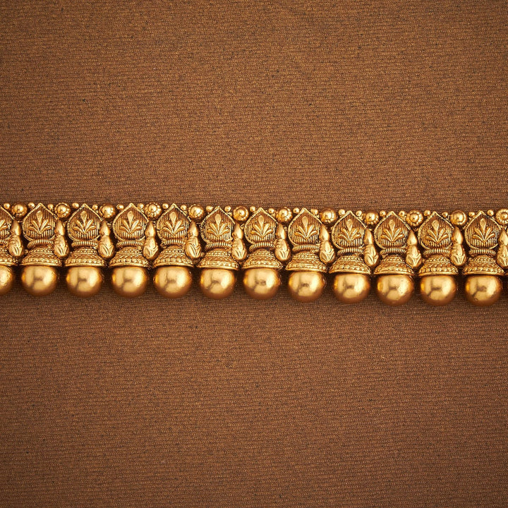 Antique Gold Finish Hip Chain with Ball Detailing