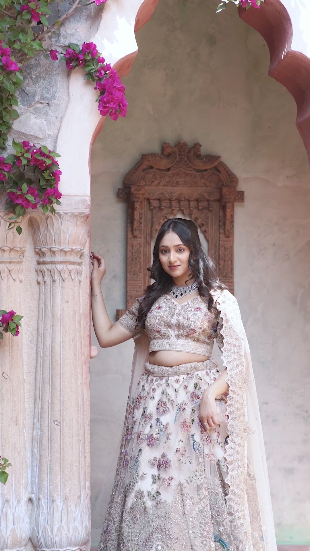 Exquisite Lehenga - Bohemian Peacock Lehenga with hand-embroidery, Customizable, Made to Order