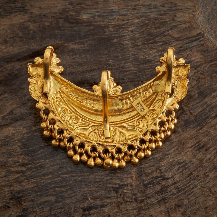 92.5 Pure Silver Flower Design Festive Temple Pendant | Shobitam